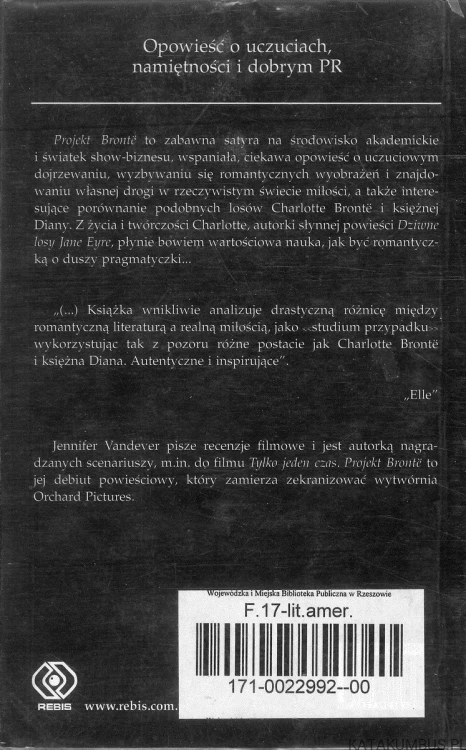 Projekt Brontë. JENNIFER VANDEVER