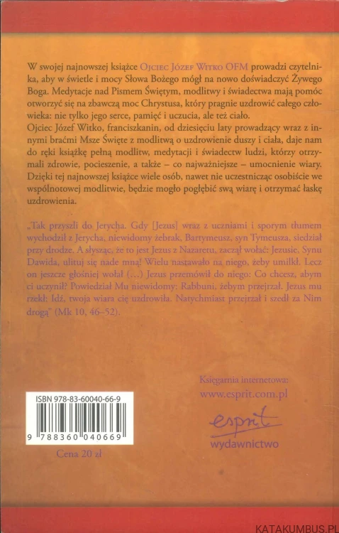 Jezusie, Synu Dawida, ulituj się nade mną!. JÓZEF WITKO OFM