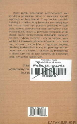 Sir Tomasz More odmawia. HANNA MALEWSKA