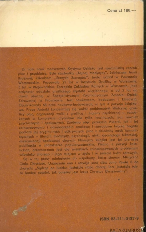 Twórcza obecność chorych. KRYSTYNA OSIŃSKA