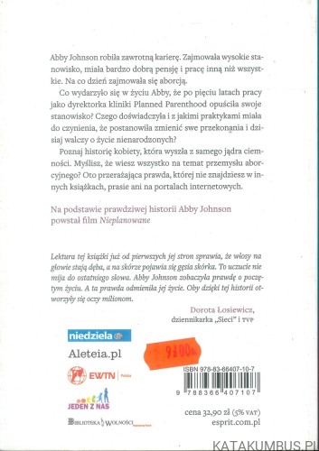 Nieplanowane. ABBY JOHNSON, CINDY LAMBERT