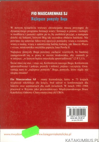 Najlepsze pomysły Boga. FIO MASCARENHAS SJ