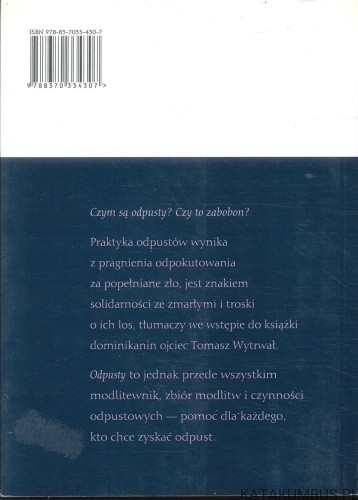 Odpusty. TOMASZ WYTRWAŁ OP