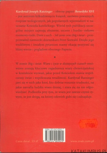 Bóg i świat. JOSEPH RATZINGER (BENEDYKT XVI)