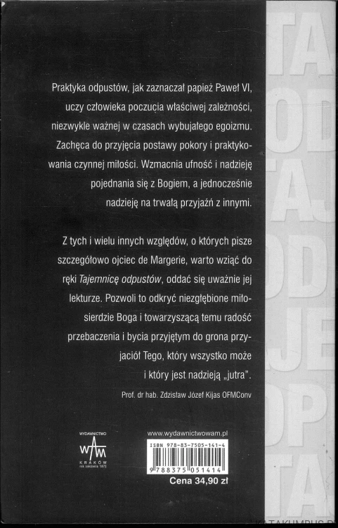 Tajemnica odpustów. BERTRAND DE MARGERIE