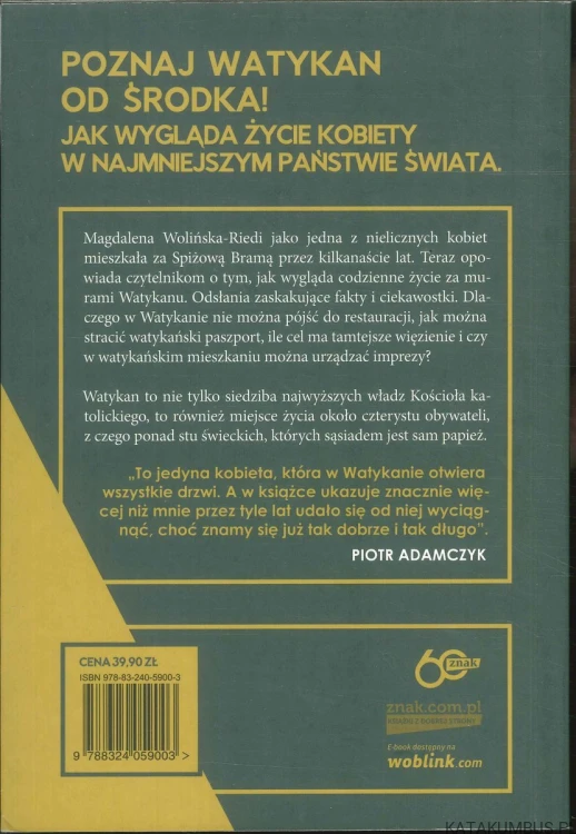 Kobieta w Watykanie. MAGDALENA WOLIŃSKA-RIEDI