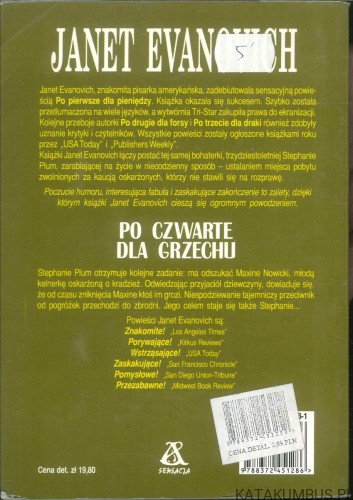 Po czwarte dla grzechu. JANET EVANOVICH