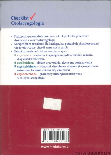 Checklist otolaryngologia. PRACA ZBIOROWA