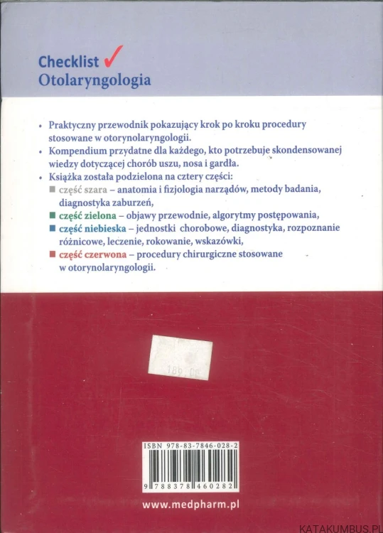 Checklist otolaryngologia. PRACA ZBIOROWA