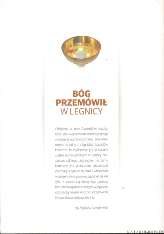 Bóg przemówił w Legnicy. BP ZBIGNIEW KIERNIKOWSKI