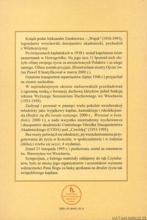 Ksiądz Aleksander Zienkiewicz. Kapłan i wychowawca. PRACA ZBIOROWA