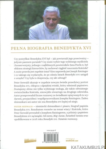 Benedykt XVI. Życie. PETER SEEWALD