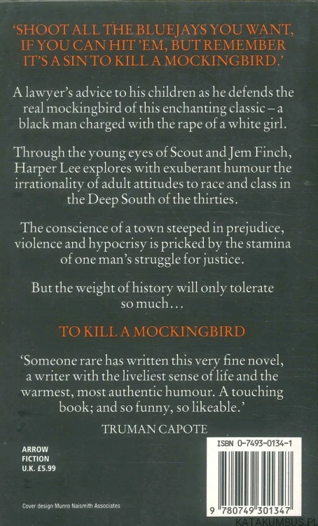 To kill a mockingbird. HARPER LEE