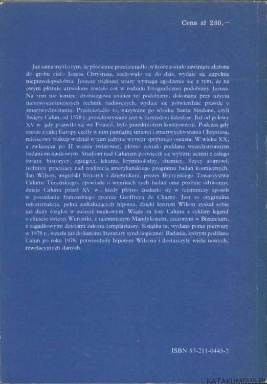 Całun turyński. IAN WILSON