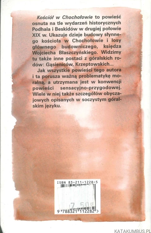 Kościół w Chochołowie. JAN DOBRACZYŃSKI