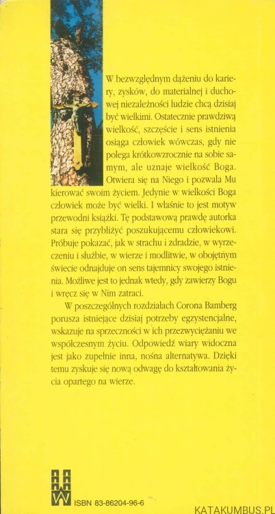 W Twojej wielkości jestem wielki. CORONA BAMBERG