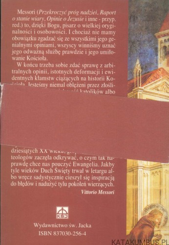 Czarne karty Kościoła. VITTORIO MESSORI