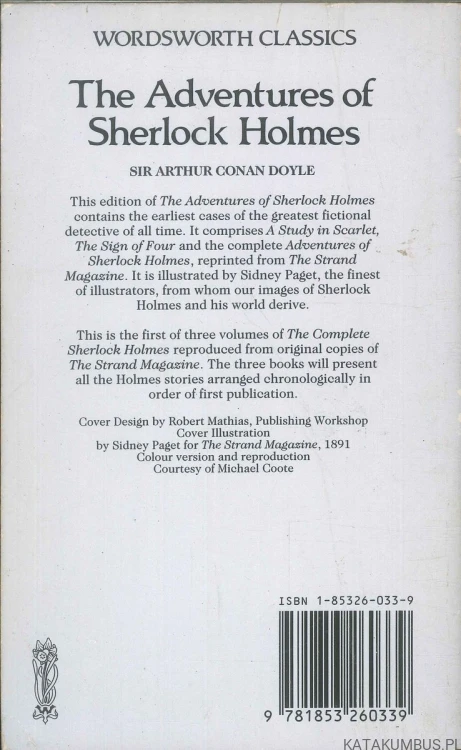 The Adventures of Sherlock Holmes. SIR ARTHUR CONAN DOYLE