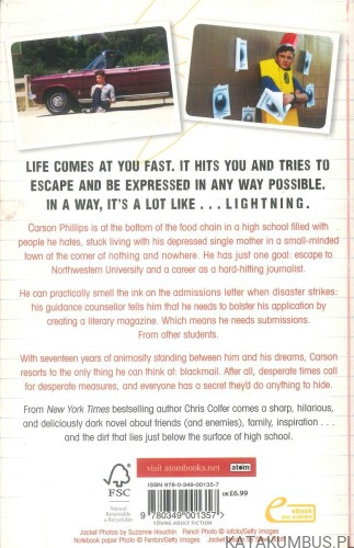 Struck by lightning: the Carson Phillips journal. CHRIS COLFER