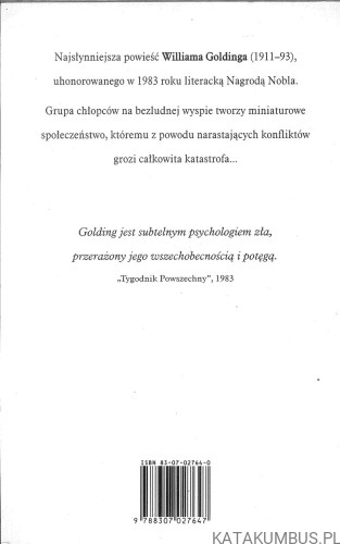 Władca much. WILLIAM GOLDING