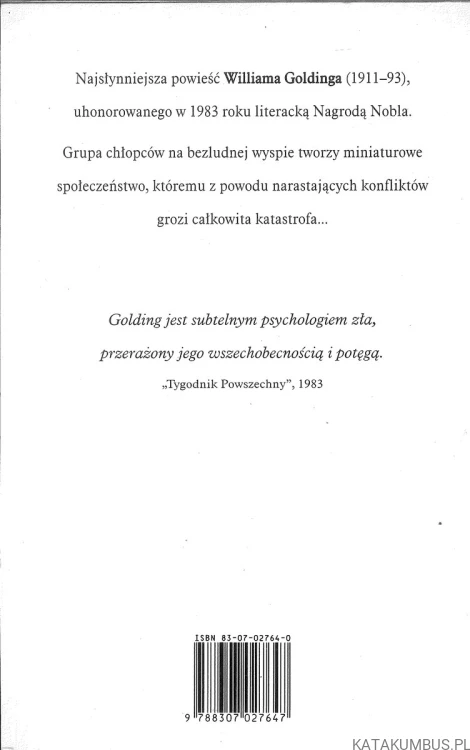 Władca much. WILLIAM GOLDING