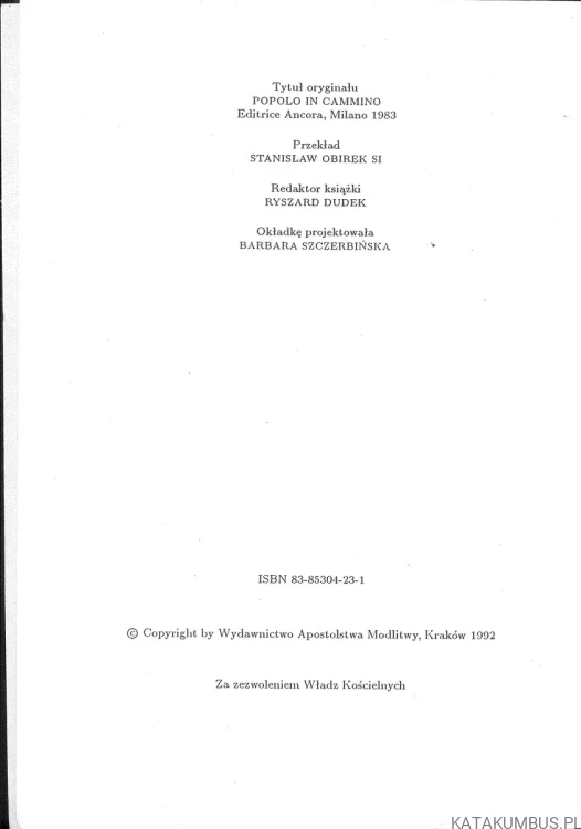 Lud w drodze. CARLO MARIA MARTINI