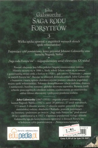 Saga rodu Forsyte'ów. Tom 3. JOHN GALSWORTHY
