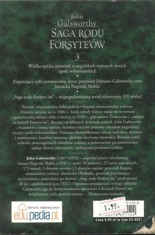 Saga rodu Forsyte'ów. Tom 3. JOHN GALSWORTHY
