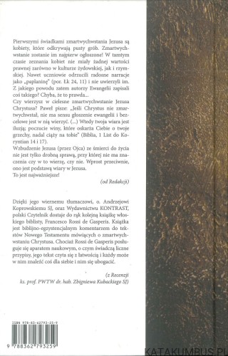 Zmartwychwstał, nie ma Go tu! Jest żywy na zawsze!. FRANCESCO ROSSI DE GASPERIS