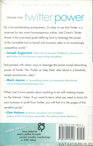 Twitter power. How to dominate your market one tweet at a time. JOEL COMM, KEN BURGE