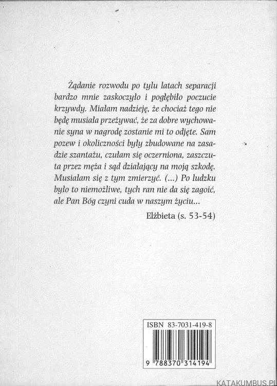 Rozwiedzeni do rozwiedzionych. Rekolekcje adwentowe. JAN PAŁYGA SAC