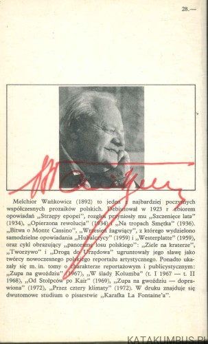 Ziele na kraterze. MELCHIOR WAŃKOWICZ