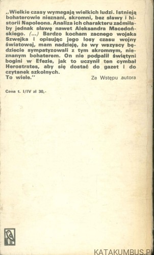 Przygody dobrego wojaka Szwejka podczas wojny światowej. JAROSLAV HAŠEK