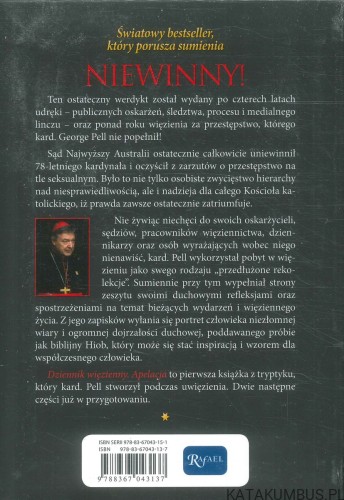 Dziennik więzienny. Apelacja.. KARD. GEORGE PELL