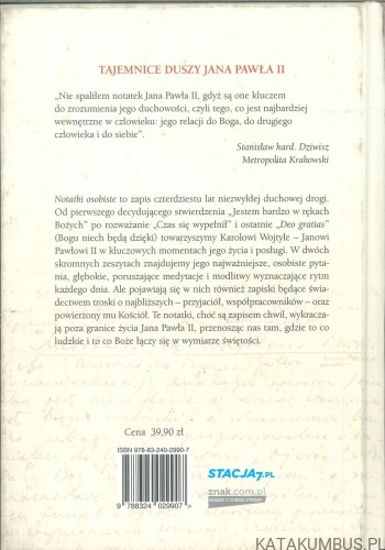 Jestem bardzo w rękach Bożych. Notatki osobiste 1962-2003.. KAROL WOJTYŁA