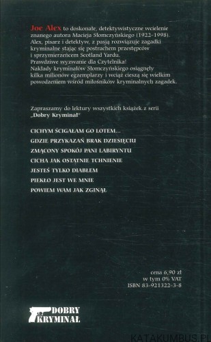 Śmierć mówi w moim imieniu. JOE ALEX