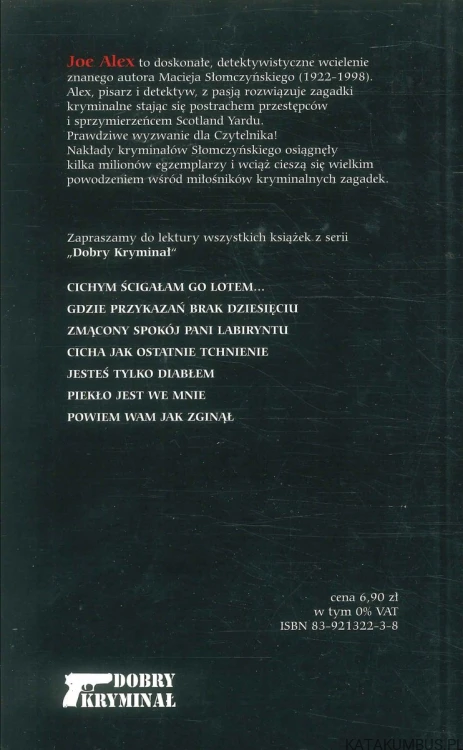Śmierć mówi w moim imieniu. JOE ALEX