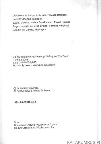 Eucharystia. TOMASZ HERGESEL