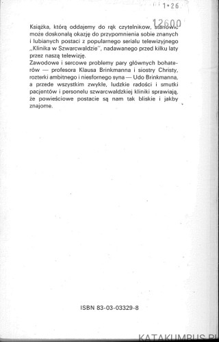 Klinika w Szwarcwaldzie. PETER HEIM
