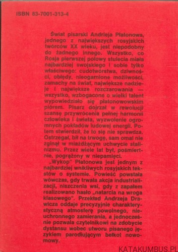 Wykop. ANDRIEJ PŁATONOW