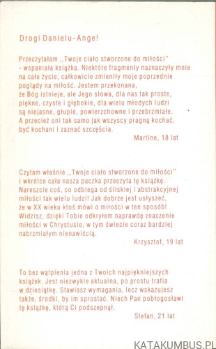 Twoje ciało stworzone do miłości. DANIEL-ANGE