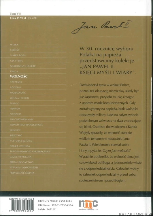 Wolność. JAN PAWEŁ II