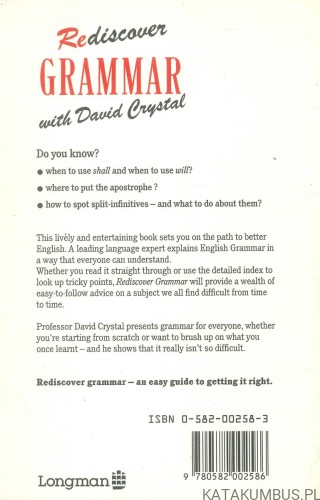 Rediscover Grammar with David Crystal. DAVID CRYSTAL