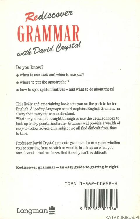 Rediscover Grammar with David Crystal. DAVID CRYSTAL