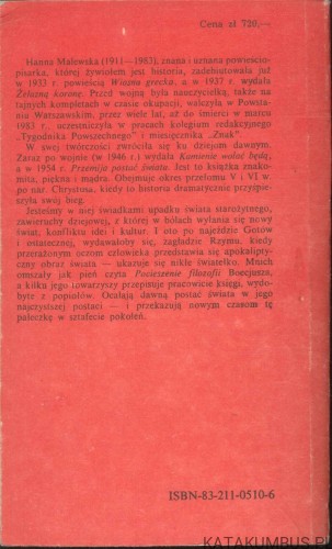 Przemija postać świata. HANNA MALEWSKA