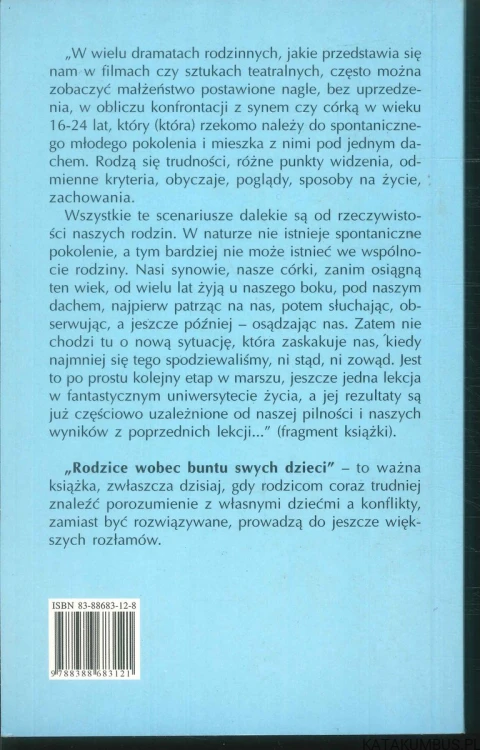 Rodzice wobec buntu swych dzieci. JOSÉ MARÍA HERNÁNDEZ SEOANE