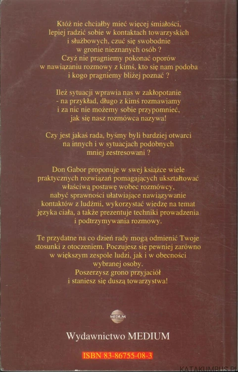 Jak zacząć rozmowę i zdobyć przyjaciół. DON GABOR