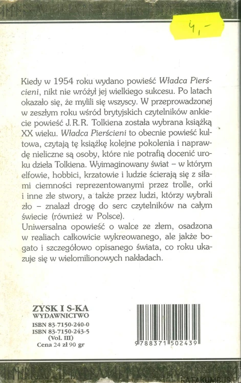 Władca Pierścieni. Powrót Króla. J.R.R. TOLKIEN
