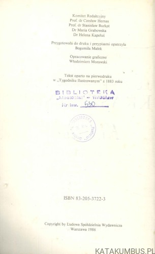 Klasztor. JÓZEF IGNACY KRASZEWSKI