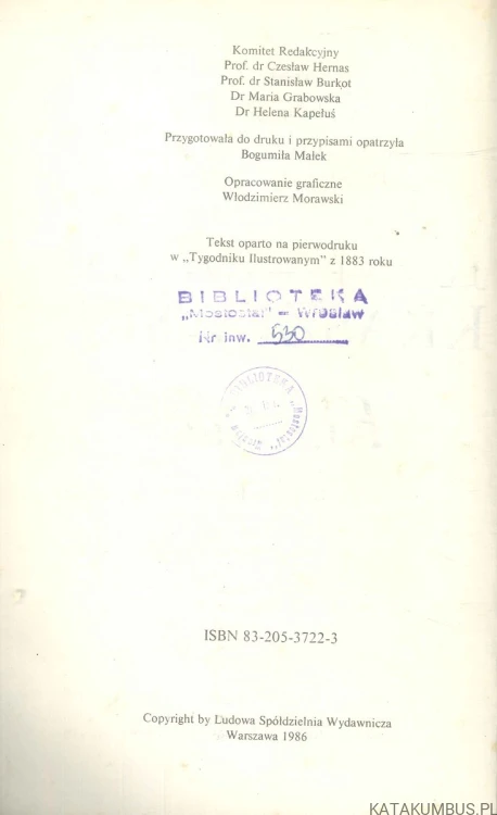 Klasztor. JÓZEF IGNACY KRASZEWSKI